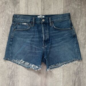AGOLDE Parker Denim Fray Shorts Sz 28